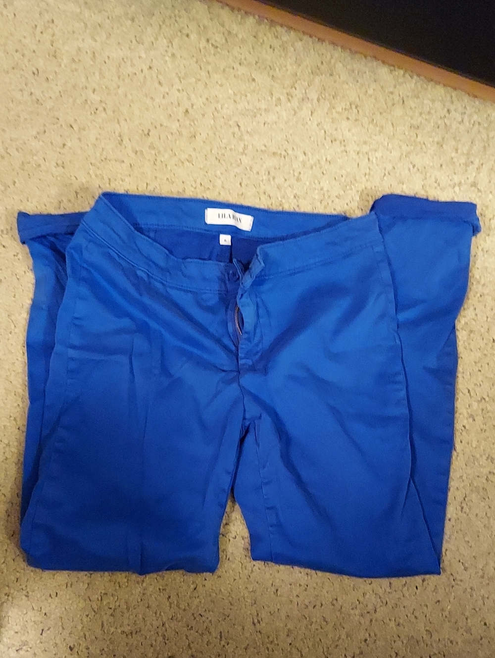 LILA RYAN Bright Blue Women's Chinos
